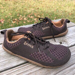 LEMS Primal 2 Brown Microfiber & Mesh Sneakers Zero Drop Wide Toe Size 40 / 7